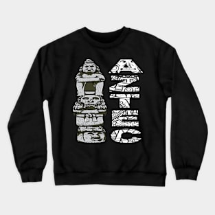 Aztec statues religion Crewneck Sweatshirt